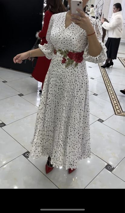 Платье шифон атлас