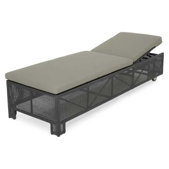 Pat de zi/Sezlong plaja/gradina/terasa Negru REDUCERI 70%