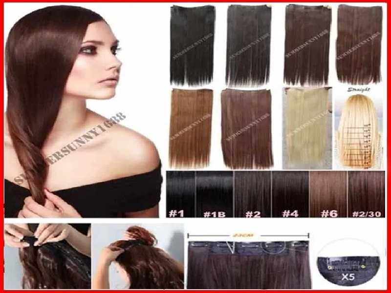 Extensii Extensie 60 cm Clip-on Par 5 clipsuri KANEKALON