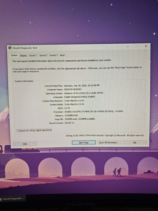 PC Gaming i7 6700k
