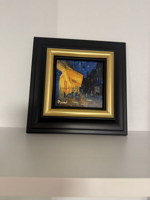 Декоративна картина по Ван Гог – Café Terrace at Night, с рамка
