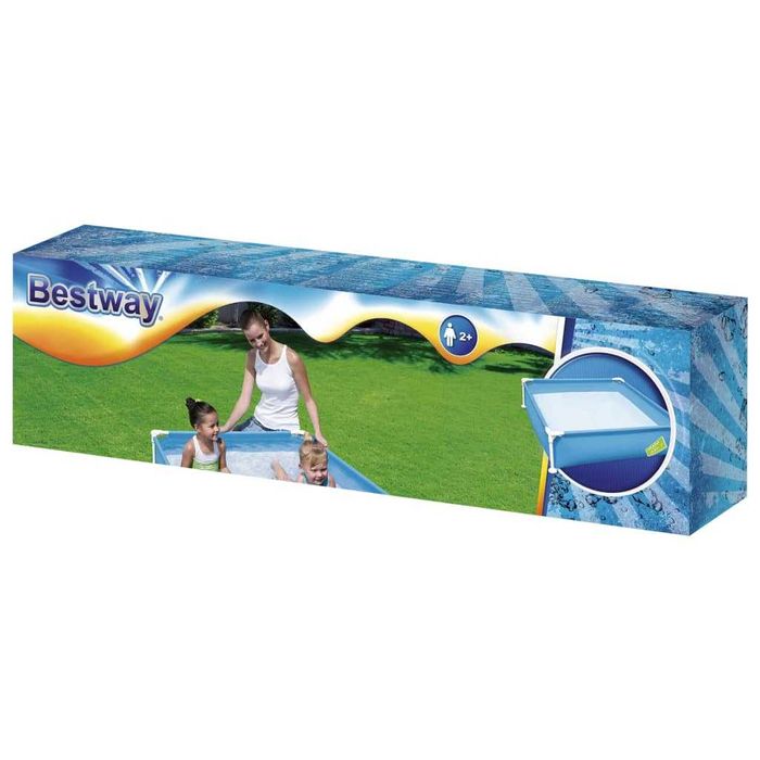 НОВИ! Детски басейн с метална рамка  Bestway 122х122x30.5см