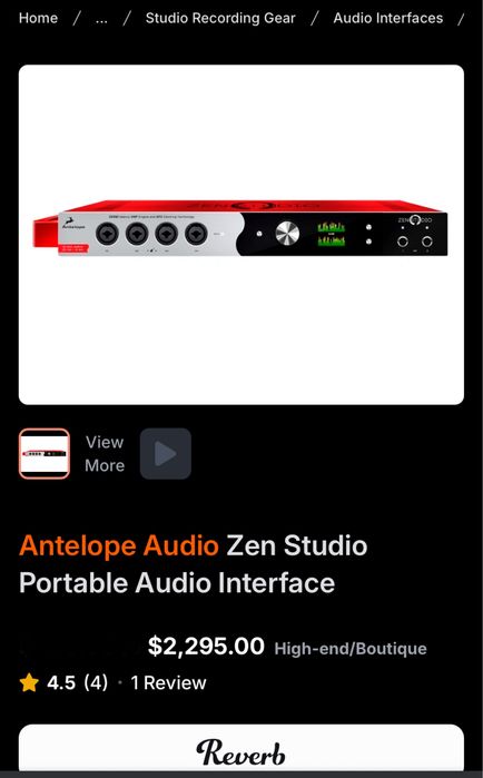 Звуковая карта Antelope Zen Studio