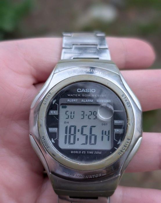 Ceas vechi Casio Wave Ceptor WV-56h, modul 2586