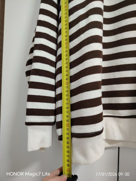 Тънко пуловерче Бордо и топъл обемен суичър райе