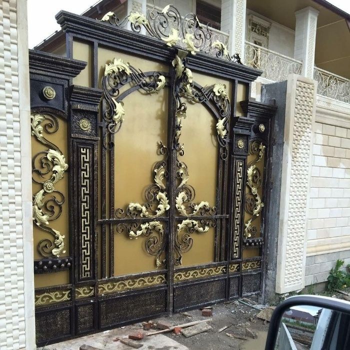 Ковка художественная (эксклюзив из России) ворота перила беседки навес