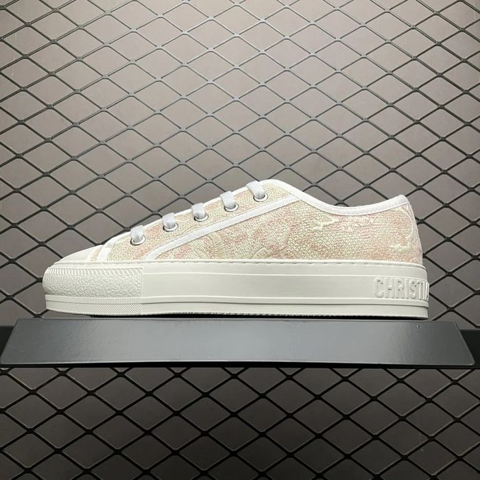 CD Walk'n'Dior Sneaker "Pink Toile de Jouy Embroidery"