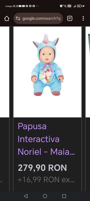 Păpușă interactiva Maia plânge cu lacrimi adevărate și mananca