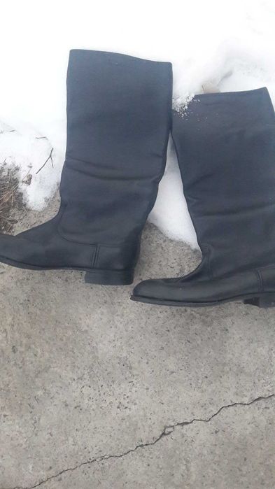 Хромовые сапоги советские