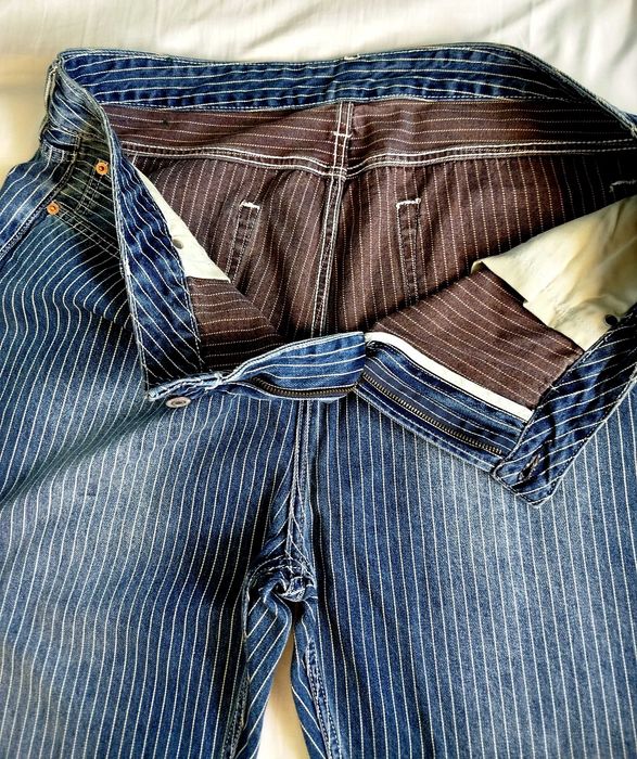 Мъжки дънки W42, дънков плат Wabash Stripe
