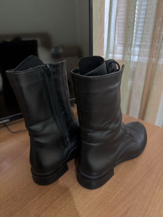 Зимни боти естествена кожа 40 номер
