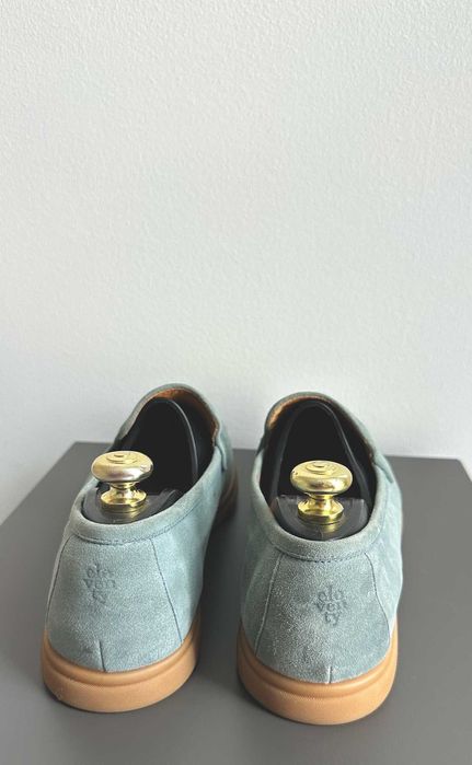 Замшевые лоферы ELEVENTY