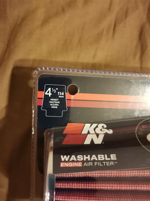 Универсален спортен филтър K&N 1003RD-L  (4 1/2инча=114мм)