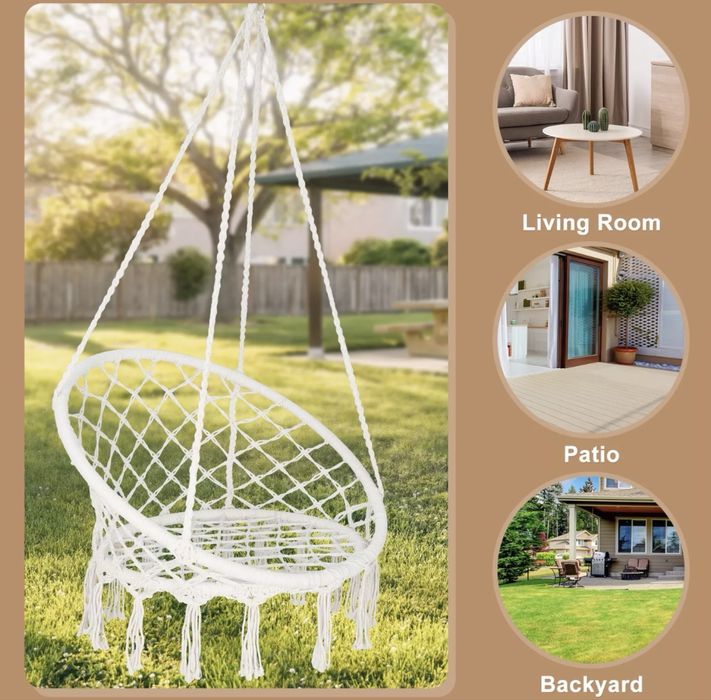 Leagan suspendat pentru gradina design modern diametru 80 cm