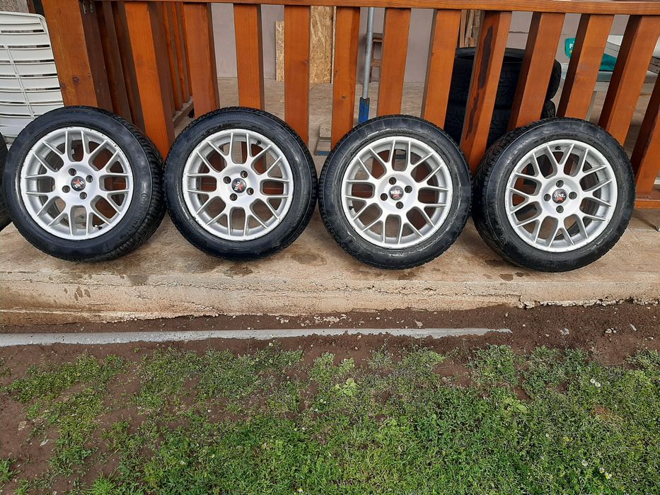 Jante aliaj r16 cu anvelope continental