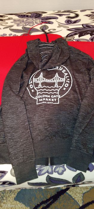 Hanorac glugă fermoar