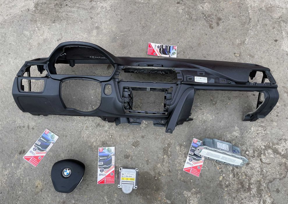 BMW F30 F34 F36 kit airbag / plansa de bord / set centuri siguranta