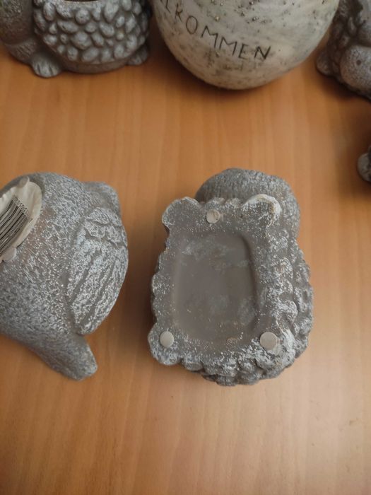 Комплект  от 7 декоративни фигури  с животни* 6 саксийки  за кактуси.