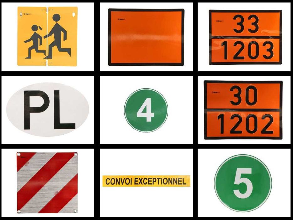 Обозначителни табели и стикери за камион