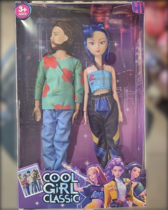 Голям Музикален комплект K Pop demon hunters Saja Boys Abby + Zoey