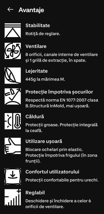 Cască de schi nouă