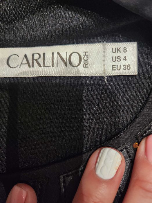 Нова  рокла р-р S/M с кожени елементи