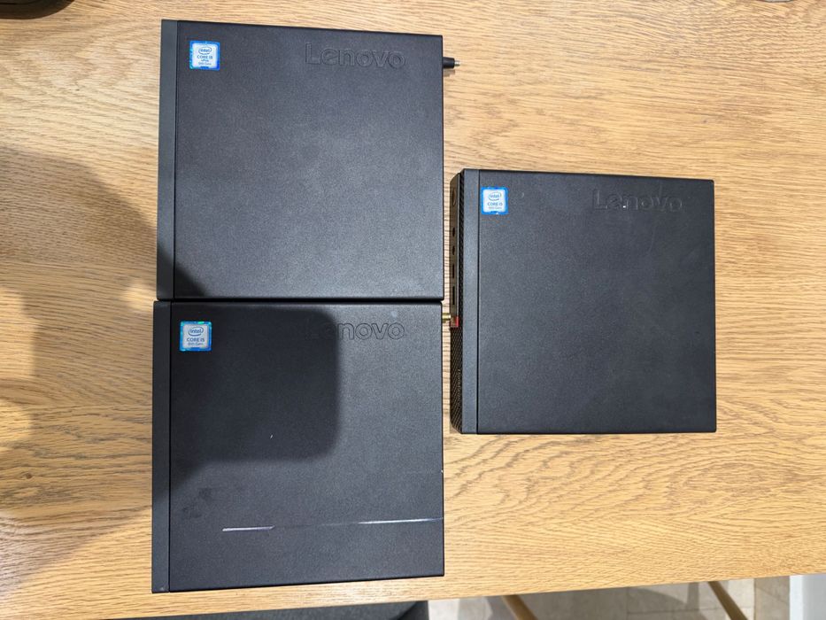 3x Lenovo ThinkCentre M920Q/M720Q, Intel i5-9500T/i5-8500T, 32 GB de memorie DDR4 SSD 256 GB