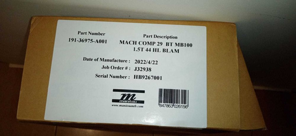 Furca pe aer Manitou Machete Comp noua!