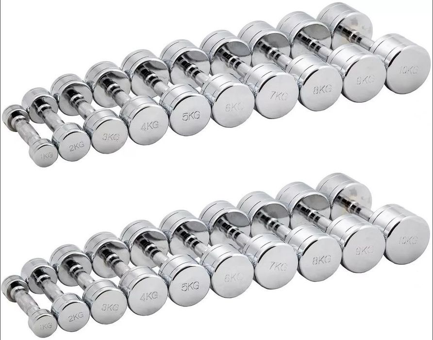 Гантел резиновый никелний разборный