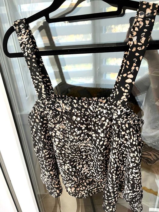 Top Bretele Vaporos Chiffon H&M