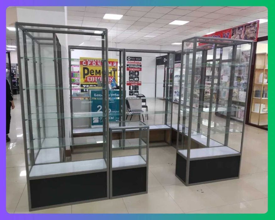 Прилавок витрина, витрина стеклянная, oynaly vitrina va prilavkalar