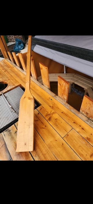 Ciubar lemn cu soba Inox 180cm