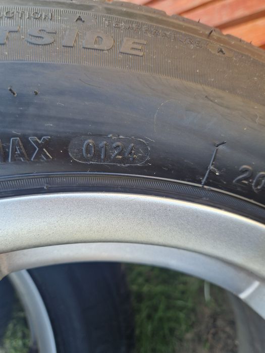 Jante 5x112 r16 cu cauciucuri 205 60 16 noi Dot 2024