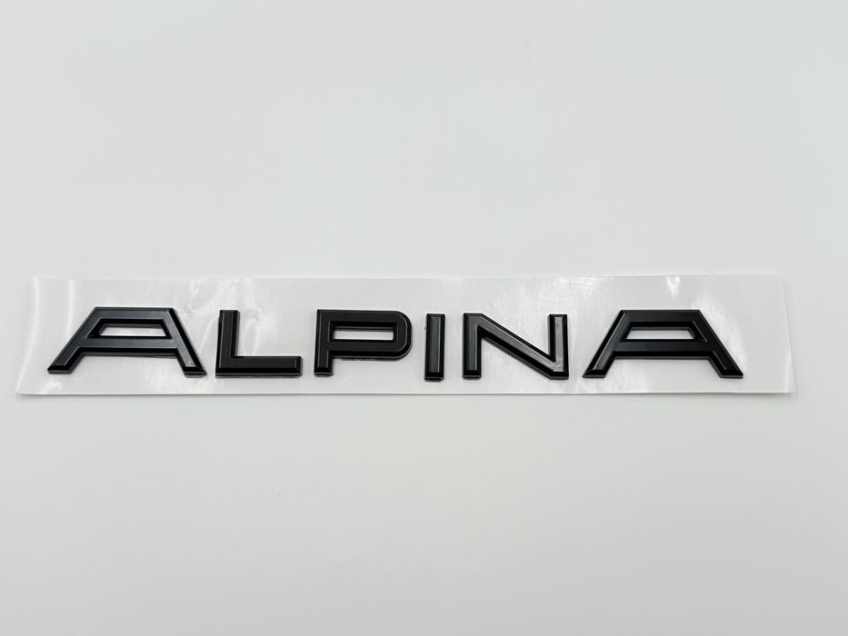 Emblema ALPINA negru spate