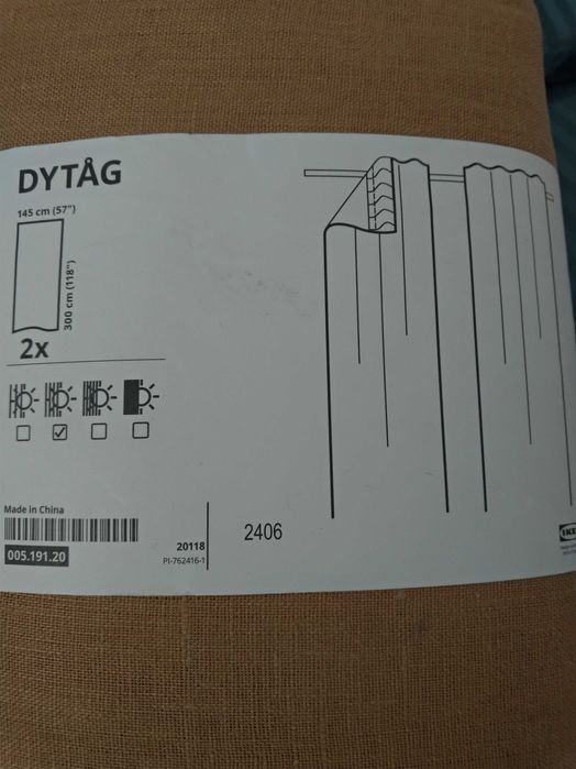 Draperii din in 100% Dytag ikea230