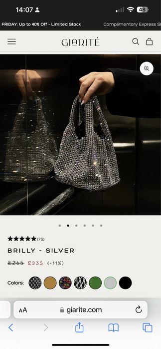 Giarite сумка со стразами