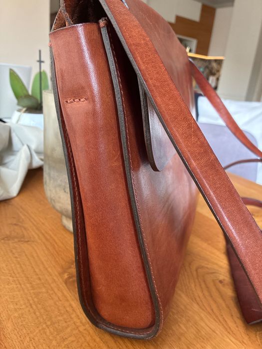 Мъжка чанта, Bogdanin, твърда естествена кажа