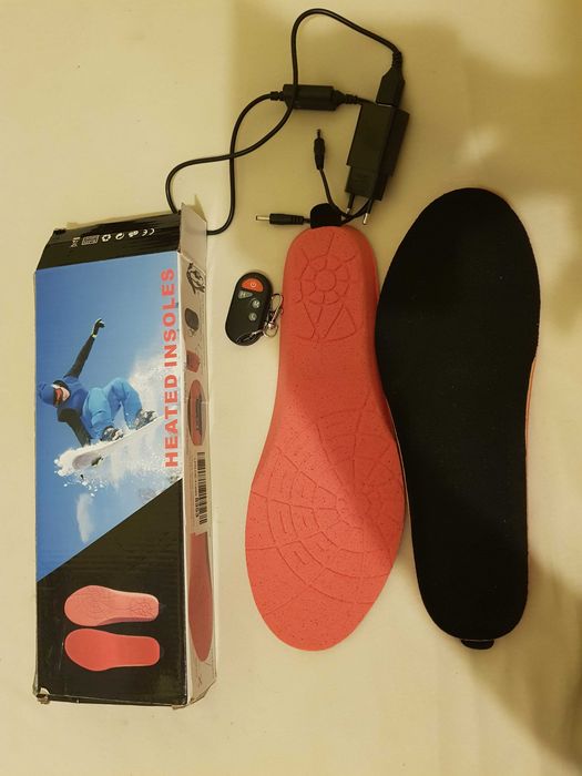 wireleless heating insoles cu telecomanda,la cutie,nefolosite