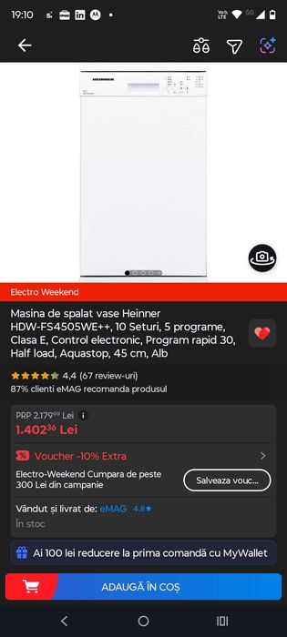 Mașina de spălat vase