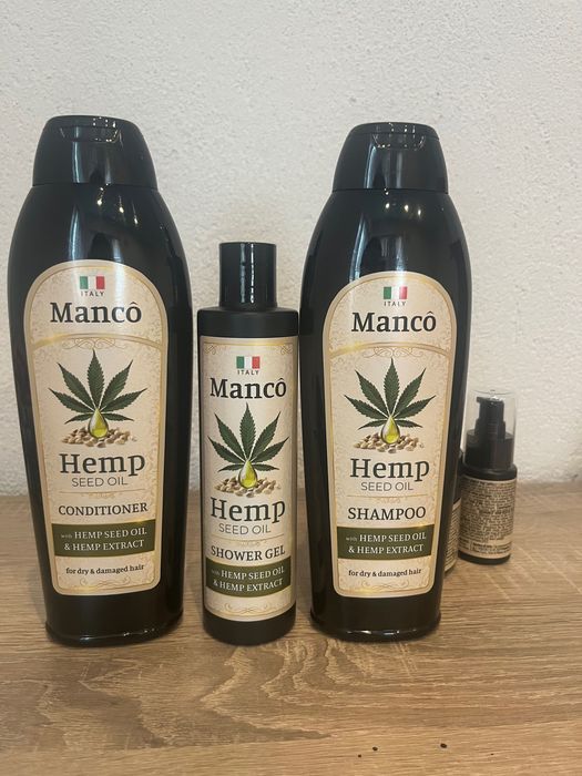Manco Hemp Seed Oil комплект-натурална грижа за коса и кожа.