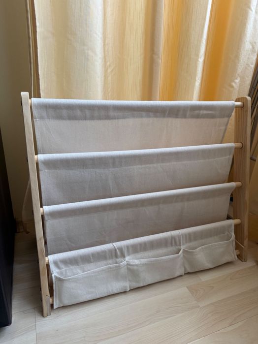 Детска дървена библиотека за книги