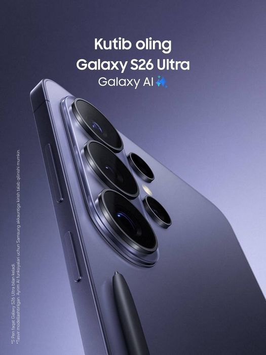Samsung S26 Ultra 1trb Naqt va Nasiyaga