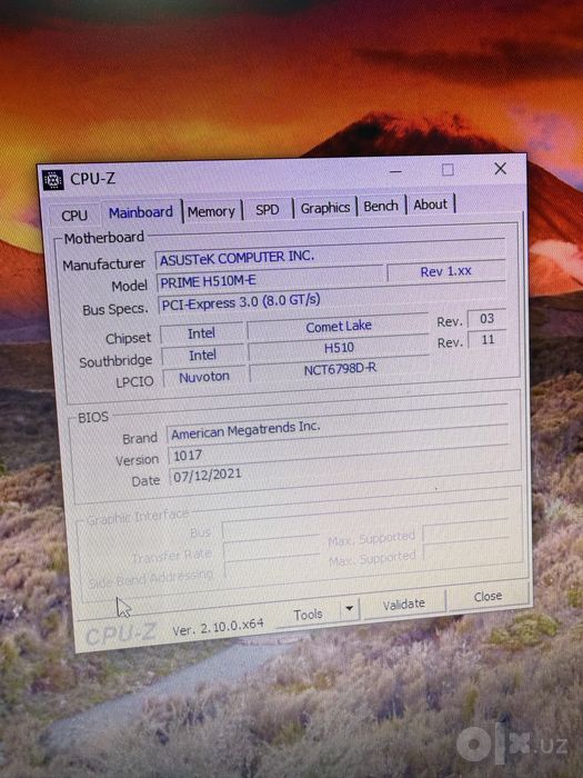 Asus Prime H510M-E + intel Core i5-10400