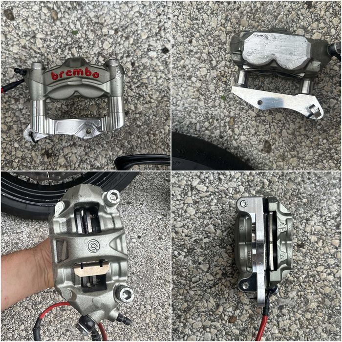 Супермото капли Honda CRF с преден апарат Brembo M50 и помпа 16x18