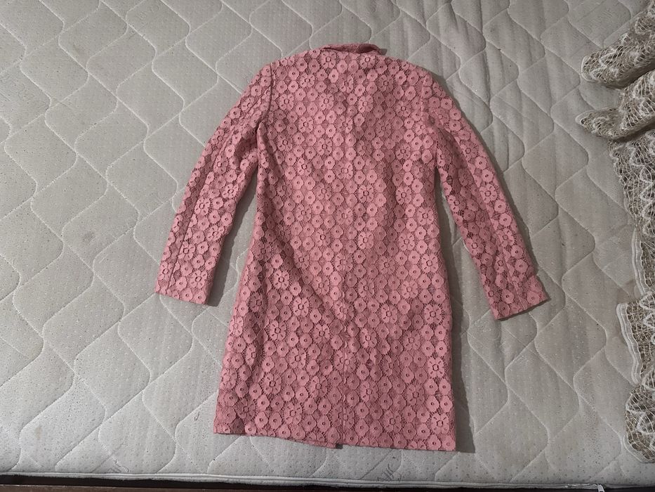 Moschino Cheap and Chic Pink Lace long Blazer