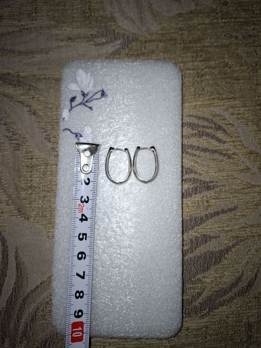 Сребърни обеци печат 925