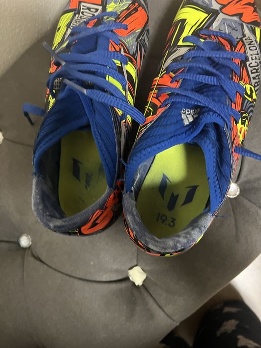 Ghete fotbal Adidas Nemeziz Messi 19.3 FG- editie Barcelona marimea 40