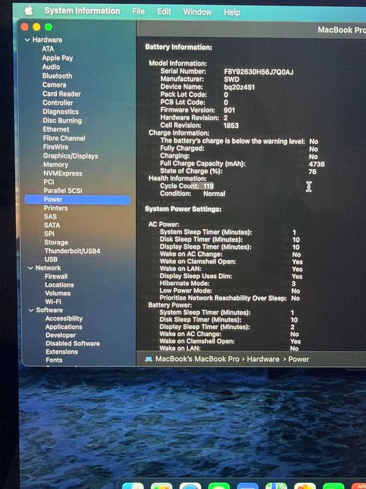 Продавам MacBook Pro 13” (2019). Работи отлично, без забележки