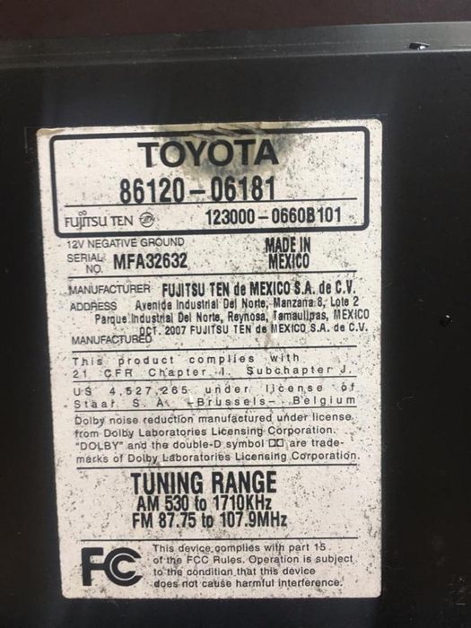 Магнитола Прадо 150