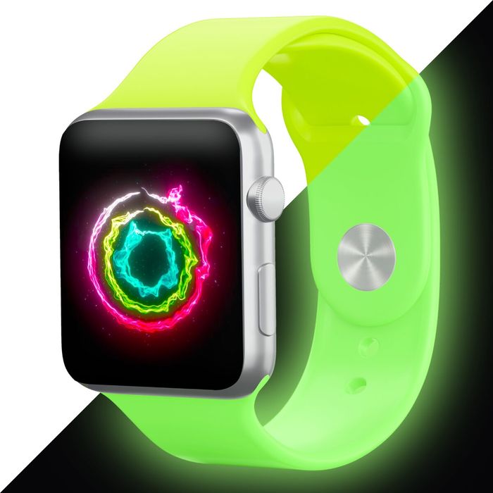 Diferite Brățări Fluorescente Apple Watch. Pentru adulți:38 40 41 M-L.